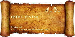 Apfel Vivien névjegykártya